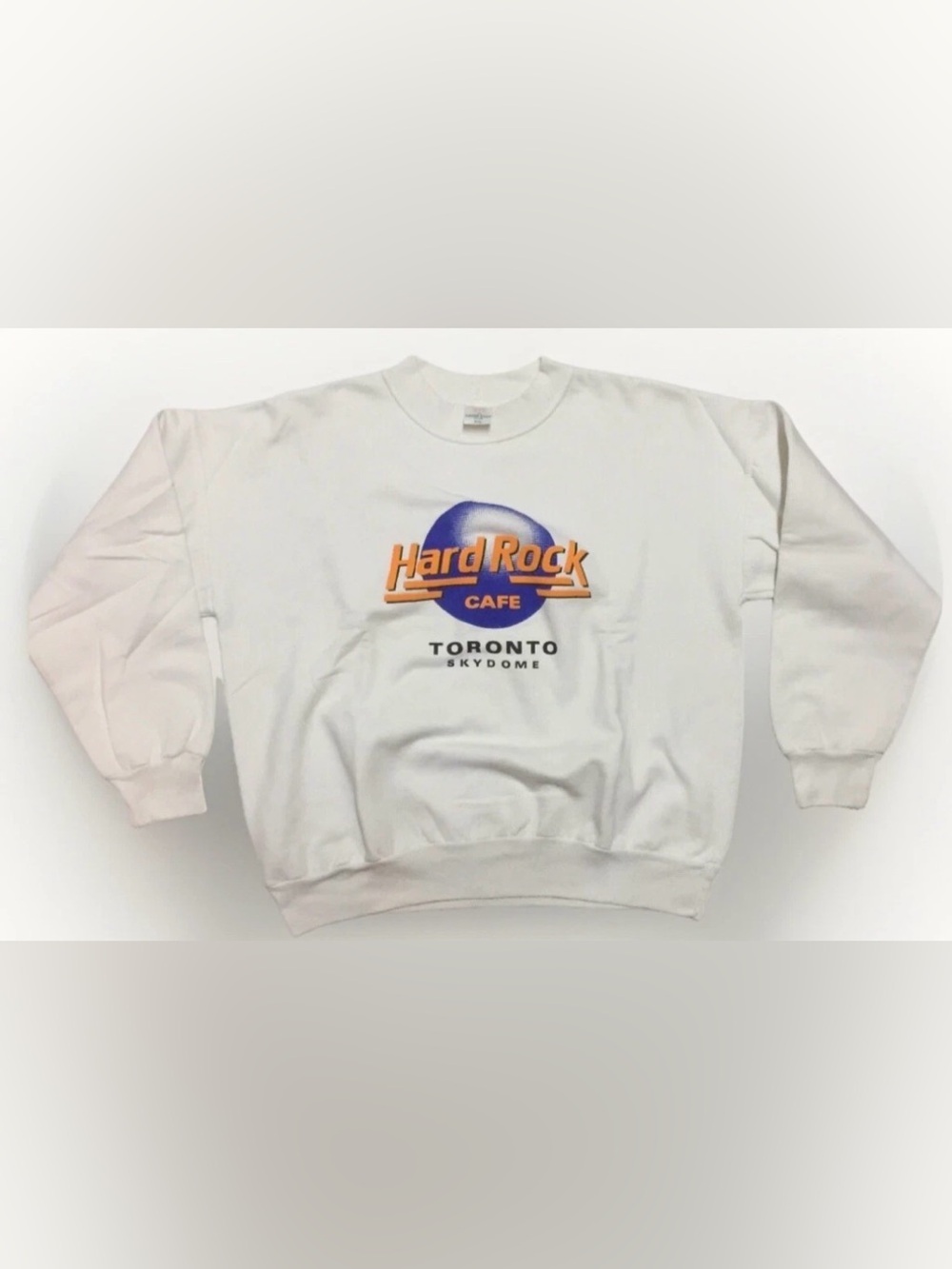 80s Hard Rock Cafe Crewneck Sweatshirt Skydome Toronto Size Medium 1989 Vintage